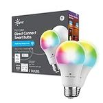 GE CYNC A19 Smart LED Light Bulbs, 