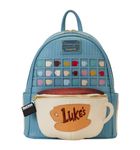 Loungefly Backpacks Gilmore Girls Lukes Diner Domed Coffee Cup Mini Backpack Blue