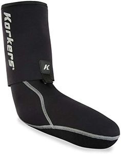 KORKERS I-Drain Neoprene Guard Sock, 3.5mm, Black, Large