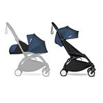 BABYZEN YOYO2 Complete Stroller - Includes Air France Blue 0+ Newborn Pack, Black Frame & Air France Blue 6+ Color Pack - Suitable for Children Up to 22 kg