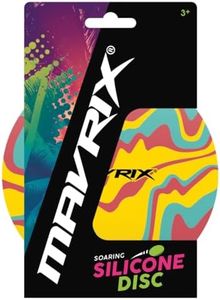 Mavrix | Silicone Disc, Sport Disc, Flying Outdoor Garden Toys, Flying Disc for Kids, Colourful Design, 14.7cm Diameter