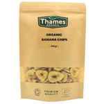 Thames Organic's Organic Banana Chips: Premium, Sustainable Snack - Naturally Sweet & Crunchy - Perfect for Vegans & Vegetarians! 500g