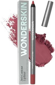 Wonderskin Lipliner Pencil - 360 Contour Lipliner, Long Lasting, Sharpenable Lip Pencil, Waterproof and Transfer-Proof Nude Lip Liner (Mauve)