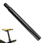 AFASOES Bicycle Seat Post, 28.6mm Bicycle Iron Seatpost Saddle Stem Cycling MTB Road Bike Seat Post 300mm Length Saddle Pole Bike Seatpost Seat Tube for MTB Road Bike BMX Fixed Gear, Black