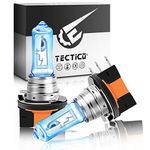 TECTICO H15 Headlight Bulbs 12V 15/55W Warm White +130% Super Bright DRL Full Main Beam Car Halogen Upgrade Bulb Replacement, 2 Lamps