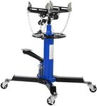 GarveeTech 1 Blue Transmission Jack - Hydraulic Telescoping Lift, Foot Pedal, 360° Swivel Wheel, Versatile Garage Essential