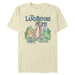 Fifth Sun Land Friends Before Time Short Sleeve Tee Shirt, Natural, Large