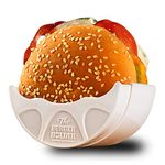 Original Burger Holder - Hygienic Reusable Hamburger Bun Shell - Mess-Free Eco Friendly Packaging Alter-native to Cardboard Boxes Plastic Plates Foil Trays - BPA-Free & Dishwasher Safe BBQ Accessories