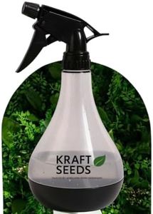 Kraft Seeds 770ml Spray Bottle for Plants, Compact Water Spray Bottle, Garden with Adjustable Nozzle, Leak-Proof Hand, Multi-Purpose use, Transparent Sprayer for Lawn Garden