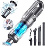 SIMWAL Handheld Car Vacuum Cleaner Cordless - 9500PA Powerful Suction Portable Lightweight Hand Held Vacuum 25-30Mins Last Long Wireless Mini Vacuum With LED Light For Home Office Pet Deep Cleaning