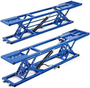 Orion Motor Tech Portable Car Lift with 7000lb Capacity, Adjustable Car Jack with 26.8 in Max Height for Sedan Pickup Truck SUV, Heavy-Duty 4 Post Portable Lift for Car with Auto Lock Extension Plates