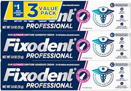 Fixodent Professional Ultimate Denture Adhesive Cream for Full and Partial Dentures, 1.8 oz, 3 Pack