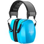 ProCase Ear Defenders Adults, SNR 36dB Professional Hearing Protection Noise Cancelling Headphones Earmuffs with Adjustable Headband for Autism Hunting Shooting Gardening DIY Working -Blue