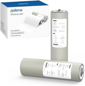 8.5 x 11 US Letter Size Thermal Printing Paper, POLONO Genuine Thermal Paper for POLONO FT800 Wireless Printer (2 Rolls, Total 200 Sheets)