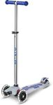 Micro Scooters | Maxi Micro LED Deluxe Children's Scooter | Light Up Wheels | Handlebar Adjustable | 5-12yrs | Boys & Girls | Blue
