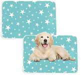 Fixget 2PCS Reusable Puppy Pads Puppy Training Pads, Washable Dog Pet Training Pee Pads, Super Absorbency Puppy Rabbit Wee Whelping Pad for Indoor Outdoor Car Travel (50x70cm)