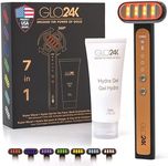 GLO24K 7 Color LED Super Wand + Hydra Gel for Radiant, Glowing Skin on the Face, Neck, and Around the Eyes