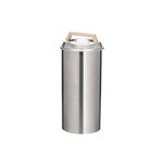 Snow Peak Smokemeister - Stainless Steel with Wood Handle Compact Smoker - 8.5 x 8.5 x 18.5 in