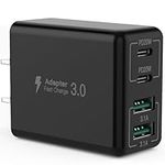 sccvee USB C Wall Charger, 40W 4-Po