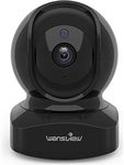 wansview WiFi IP Baby Camera, 2K Wireless Home Security Camera Q5 for Baby, Elder, Pet Camera Monitor with Real-time Alert, 2-Way Audio Night Vision Pan Tilt Zoom, Works with Alexa (Black)