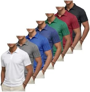 Liloak Polo T Shirts for Men Pack Basic Tee Shirts Mens with Polo Neck for Summer Business Casual Golf