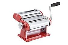 KitchenCraft World of Flavours Stainless Steel Pasta Maker Machine - Red