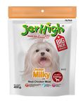 Jerhigh DogsNCats Dog Treats, Human Grade High Protein Chicken, Fully Digestible Healthy Snack & Training Treat, Free from by-Products & Gluten, Milky 400gm (3 x 400gm) Sold by DogsNCats