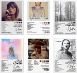 Famous Star Poster Music Album Cover Six piece set Posters 8x12inch 20x30cm Prints Bedroom Decor Paper Canvas for Wall Art Print Gift Home Decor Unframe Paper Poster SIX Count