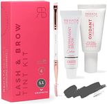 Renata Beauty Brow Tint Kit – Eyebrow Tint Set – Dye Kit with Color Tint, Cream Developer and Styling Brush – Long-Lasting Effect Up to 4 Weeks – 30 Applications [Graphite]