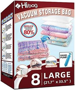 Hibag Space Saver Bags, Vacuum Storage Bags (8-Large)