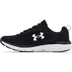 Under Armour Men's Charged Assert 9 Running Shoe, Black/White, 8.5 X-Wide