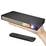 WEMAX Go Advanced Portable Laser Projector, Mini Projector with WiFi Bluetooth, 4K Support, Smart System, Autofocus Keystone, Built-in Battery, Mobile Business, Offline Meeting, Camping Movie