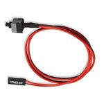 MeshTech ATX PC Computer Motherboard Switch On/Off/Reset Power Cable (Pack of 2),Red