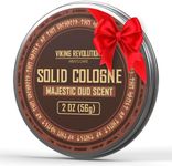 Viking Revolution Majestic Oud Mens Solid Cologne Men 2 Oz - Men Solid Perfume Cologne for Men - Balm Cologne for Mens Cologne Balm Travel Cologne Wax (1 pack, Majestic Oud)