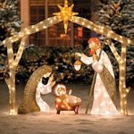 Wooden Outdoor Nativity Scene