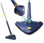 360° Rotatable Cleaning Mop Adjustable Triangle Floor Cleaner Mop (Triangular)