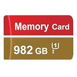 Memory Card 982 GB High Speed TF Card Waterproof Memory Cards 982 GB Large Capacity Memory Carte for Storage Phone/Dash Cam/Camera/PC/Tablet