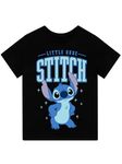 Disney Lilo and Stitch T Shirt | Boys Black Tshirt | Boys’ T-Shirts | Official Lilo & Stitch Clothes | Black 11-12 Years