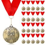 Inbagi 20 Pcs Halloween Medals Awards 2 Inch Skeleton Trophies Award Medals Golden Best Costume Skeleton Medals for Contest Awards Prizes Skeleton Costume Contest Trophy Awards