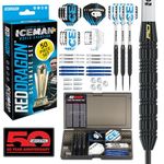 RED DRAGON Gerwyn Price Iceman Ultimate 50 Piece Darts Set with Darts and Accessories