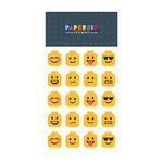 PAPERZIP - Building Block Head Emojis – 40 Stickers for Children, Teachers, Parents, Birthdays