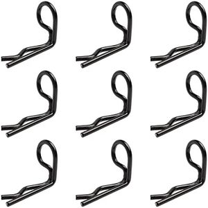 GDOOL 30-Pack 90-Degree Angle Body Clips Bent Springy Pins for All 1/10 Scale Model Car Truck Crawler Truck(Black)