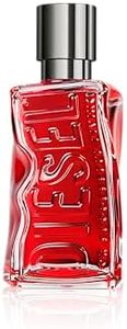 DIESEL D Red Eau de Parfum Spray Cologne for Men, Fougere, Notes of Red Grapefruit and Sandal Wood, 1.7 Fl Oz