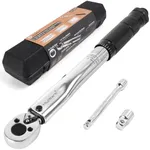 MULWARK 1/4-Inch Drive Torque Wrench 20-200 in.lb / 2.26~22.6 Nm - 3PC High Precision Dual Range Scales Click Torque Wrench Set