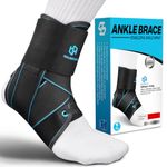 Healrecux Lace Up Ankle Brace for Women Men, Ankle Support for Ligament Damage, Ankles Stabilizer Wrap for Basketball, Volleyball, Sports, Injury Recovery, M