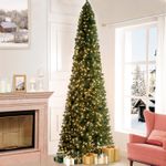 Naomi Home 9ft Slim Christmas Tree 