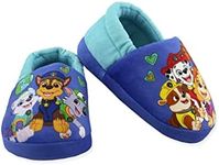 Josmo Kids Paw Patrol Pawesome Planet Toddler and Boys Plush Aline Slippers (Blue/Sky, 7-8 M US Toddler) (CH90222)