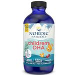 Nordic Naturals, Children's DHA, 530mg Omega-3 from Cod Liver Oil, Strawberry Flavour, with EPA and DHA, 237ml, Soy Free, Gluten Free, Non-GMO