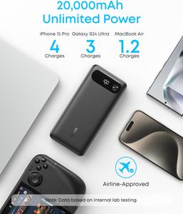 Anker 20000mAh Power Bank – USB-C Portable Charger