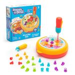 Educational Insights Design & Drill Rivet Pop Cafe - Fine Motor STEM Toys, Montessori Learning Toys, Easter Basket Stuffers, Gift for Ages 3+